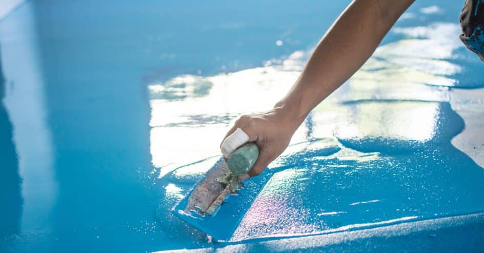 Self leveling epoxy